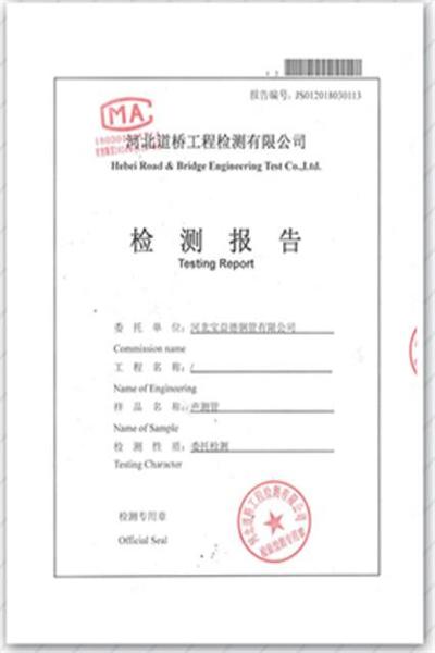 济宁产品检测报告